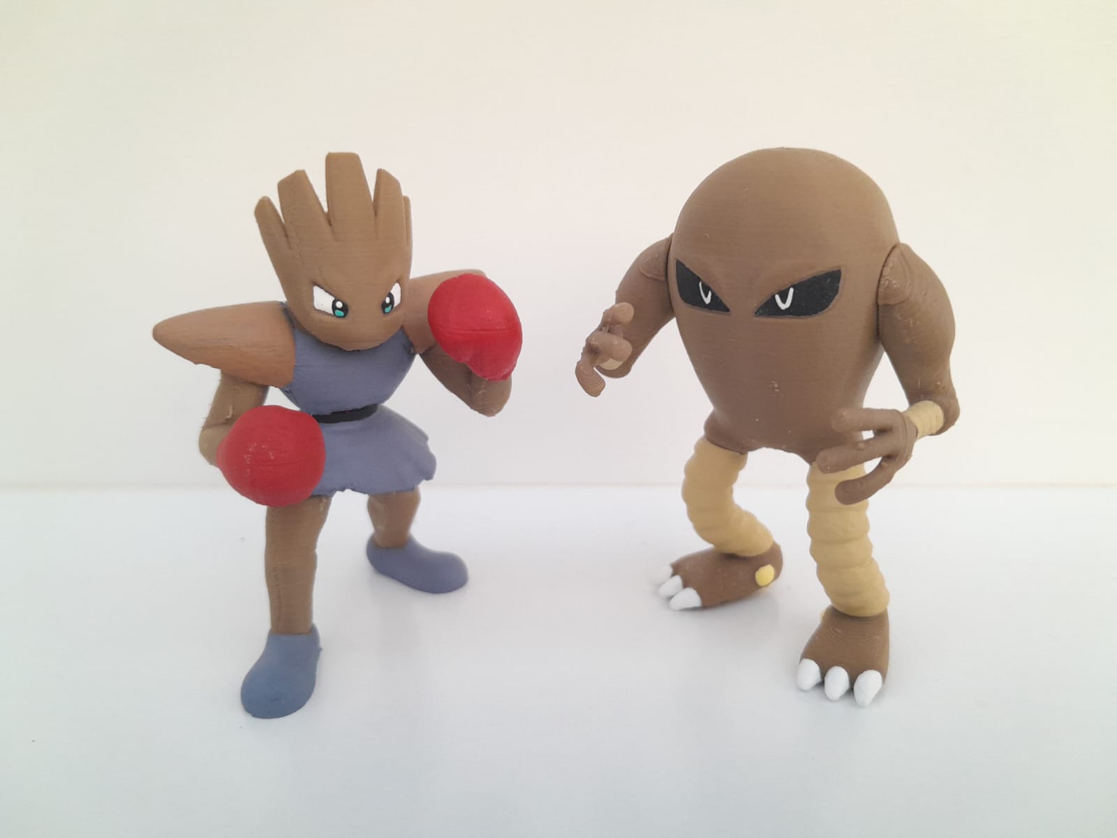 Hitmonlee e Hitmonchan - Pokémon Impressão 3D