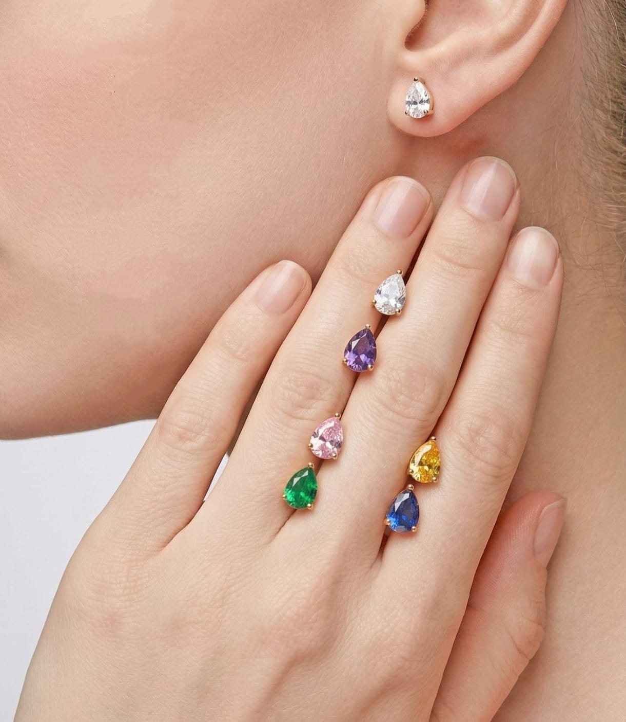 Brinco Cristal  Gotas