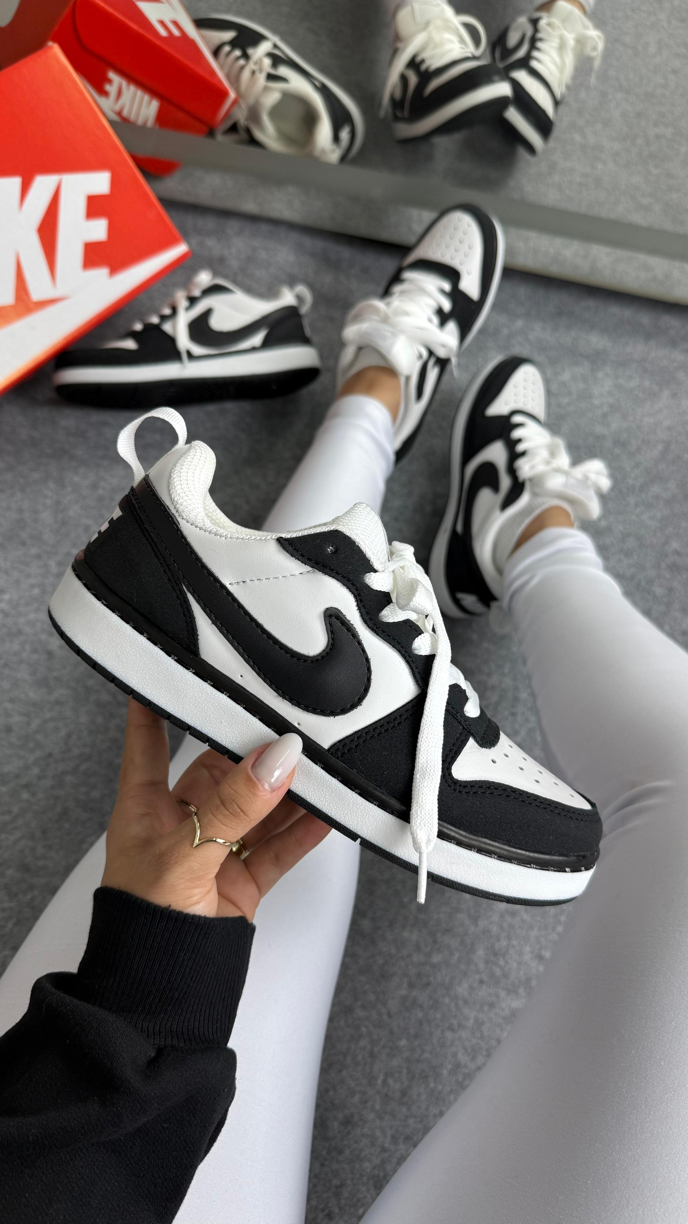 COURT BOROUGH LOW RECRAFT - BRANCO/PRETO