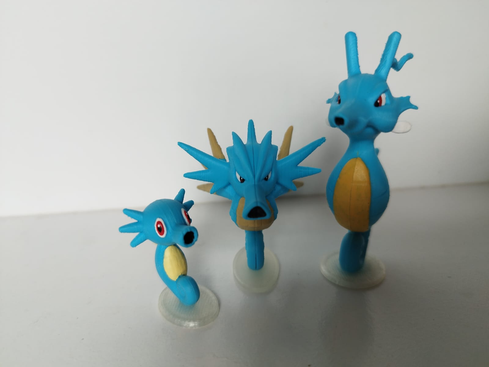 Horsea, Seadra e Kingdra - Pokémon Impressão 3D