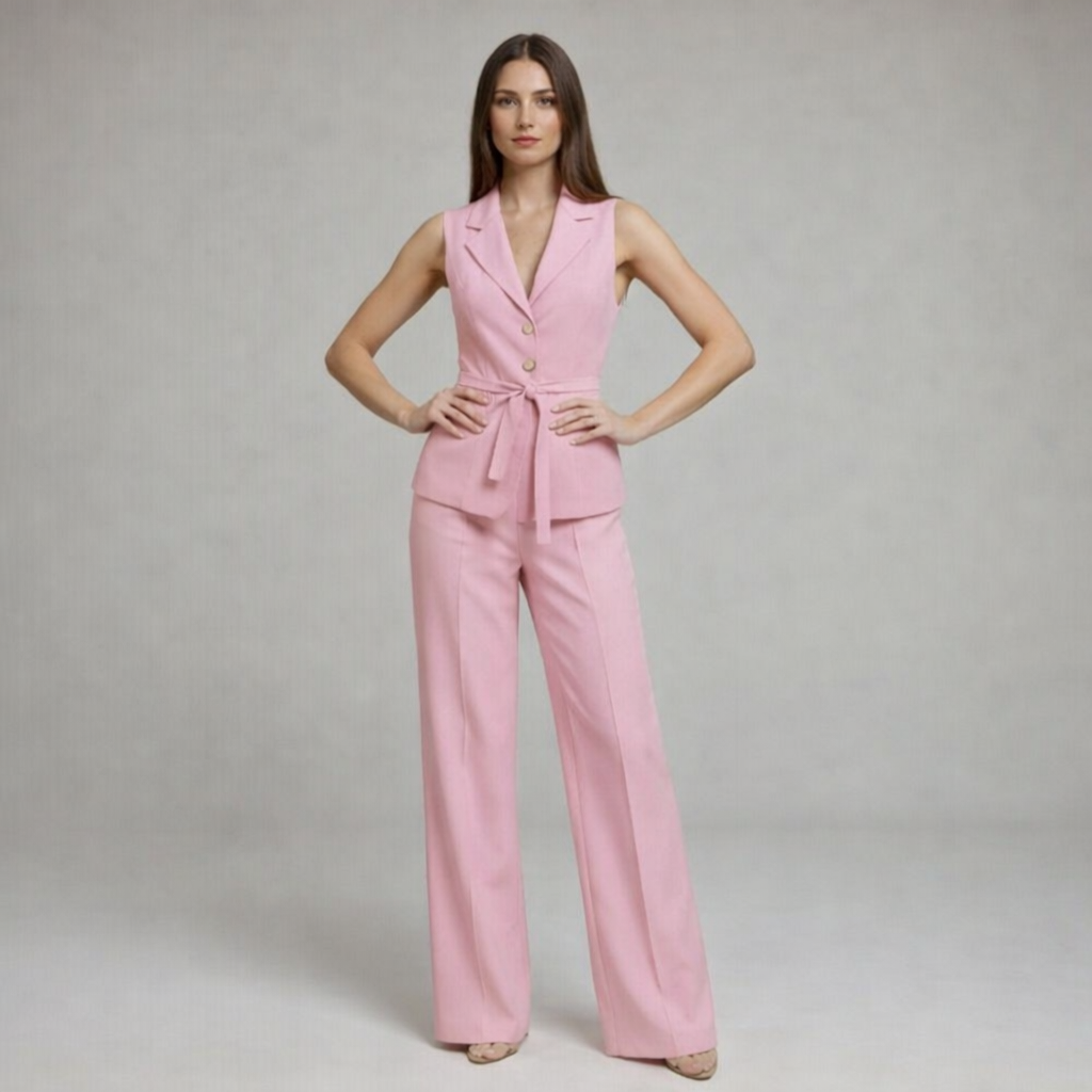 Conjunto max colete pantalona alfaiataria