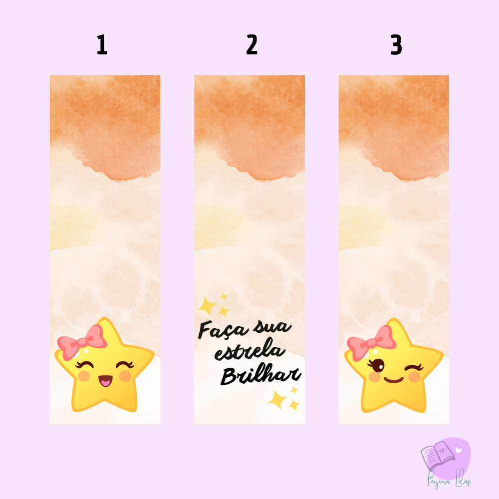 Marca página magnético - Faça sua estrela brilhar