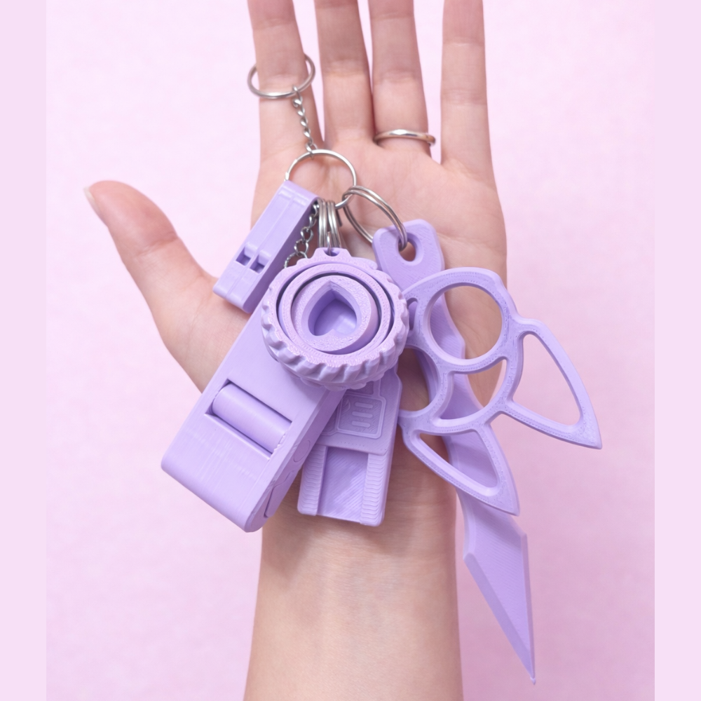 Chaveiro de Autodefesa & Utilidades   Edição Especial Dia da Mulher