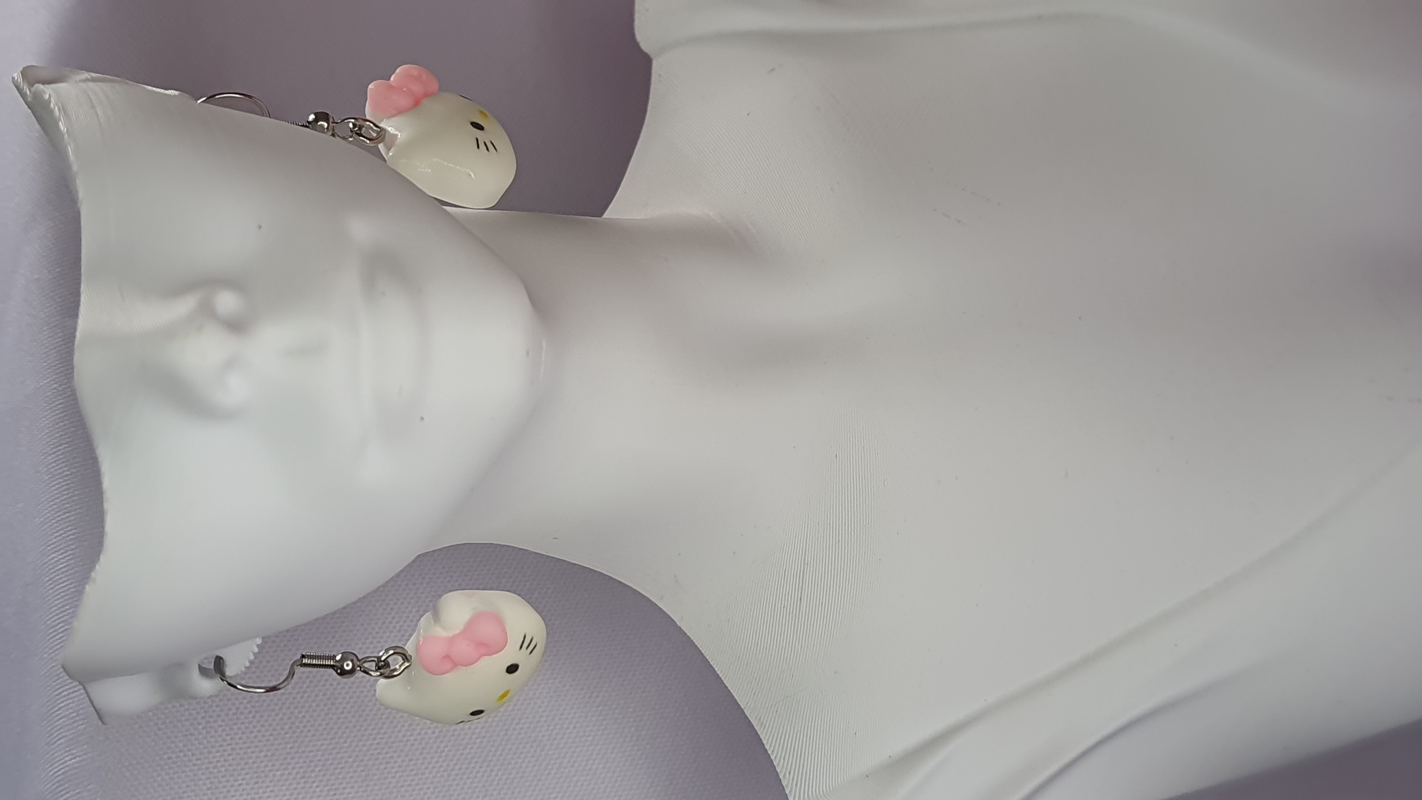 Brincos kawai super fofos com anzol de aço inox