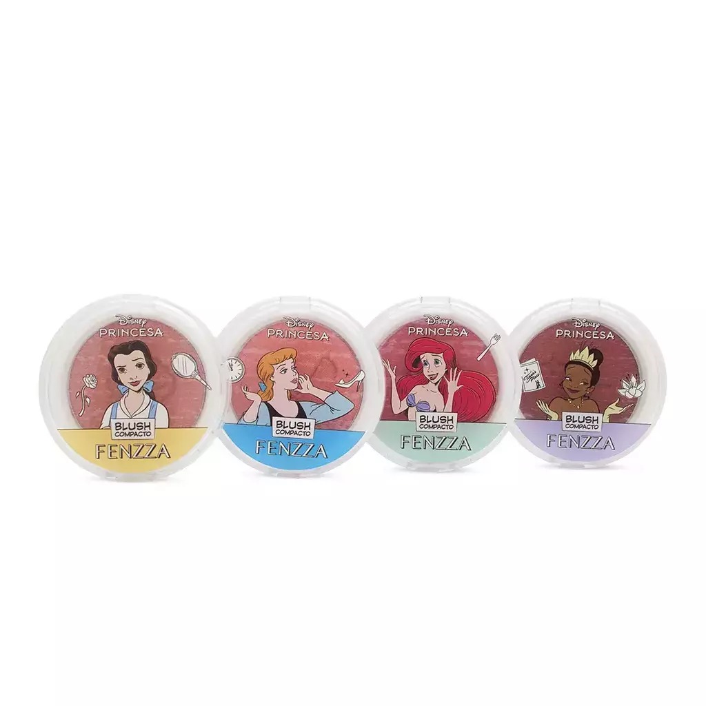 Blush Compacto Princesas Disney   4 Cores