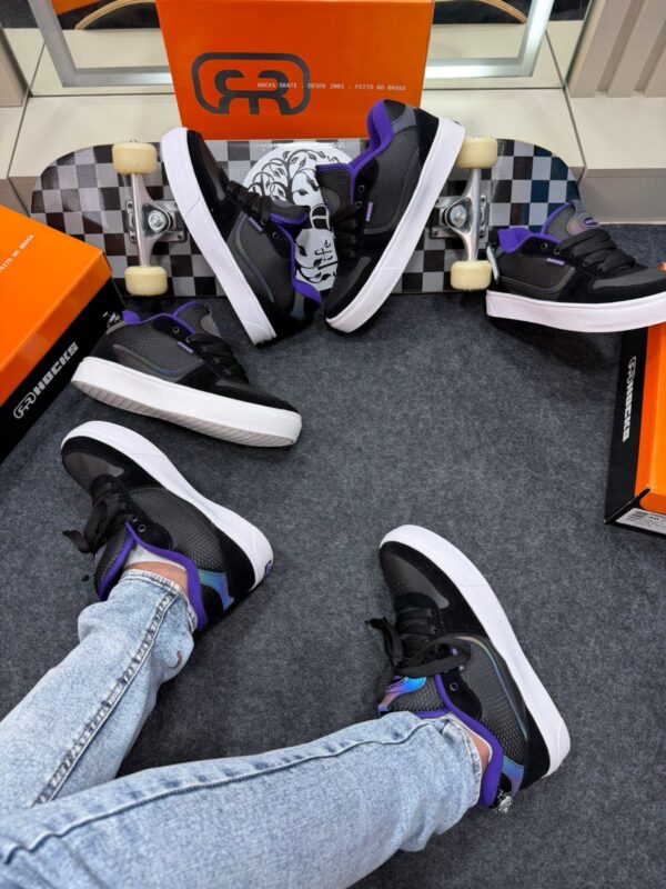 Hocks Skateboarding Preto E Roxo