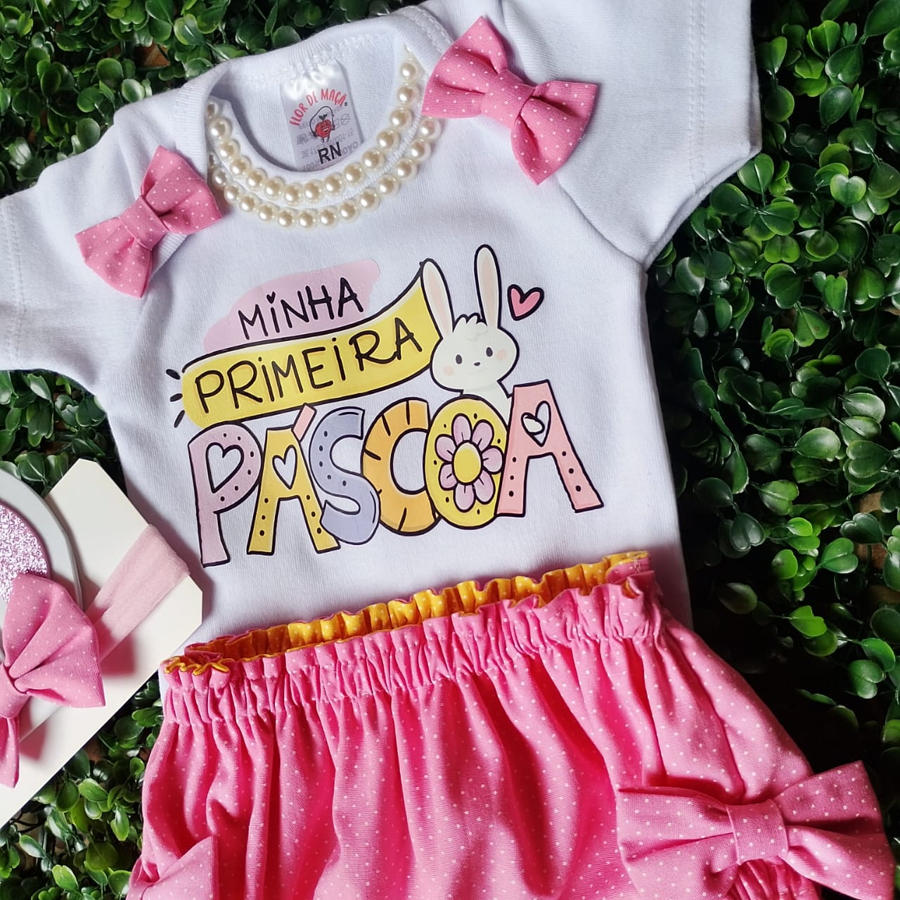 Minha Primeira Páscoa Rosa
