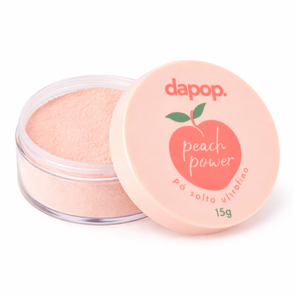 Pó Solto Ultrafino Peach Power Pêssego - Dapop