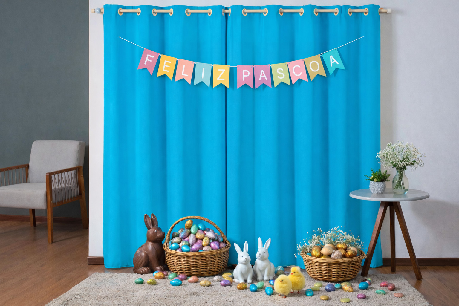 Cortina Oxford Grossa 2,00x1,30 Para Sala e Quarto   Tecido Pesado Elegante