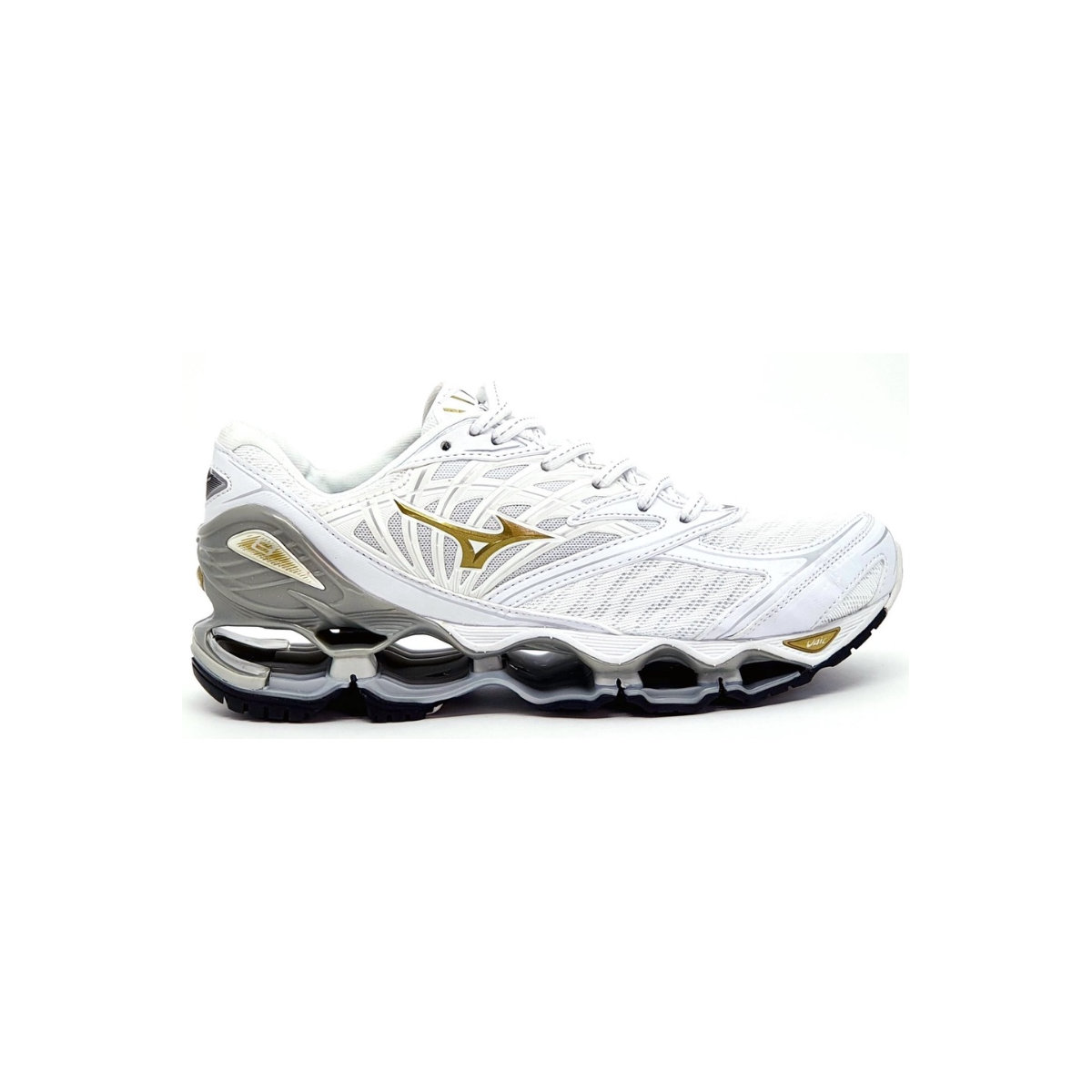 Mizuno Pro 8 Branco e Dourado