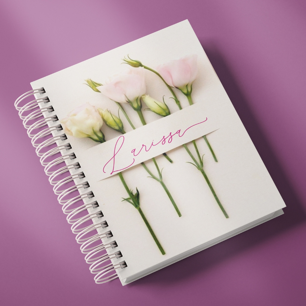 Floral Delicado - Caderno personalizado
