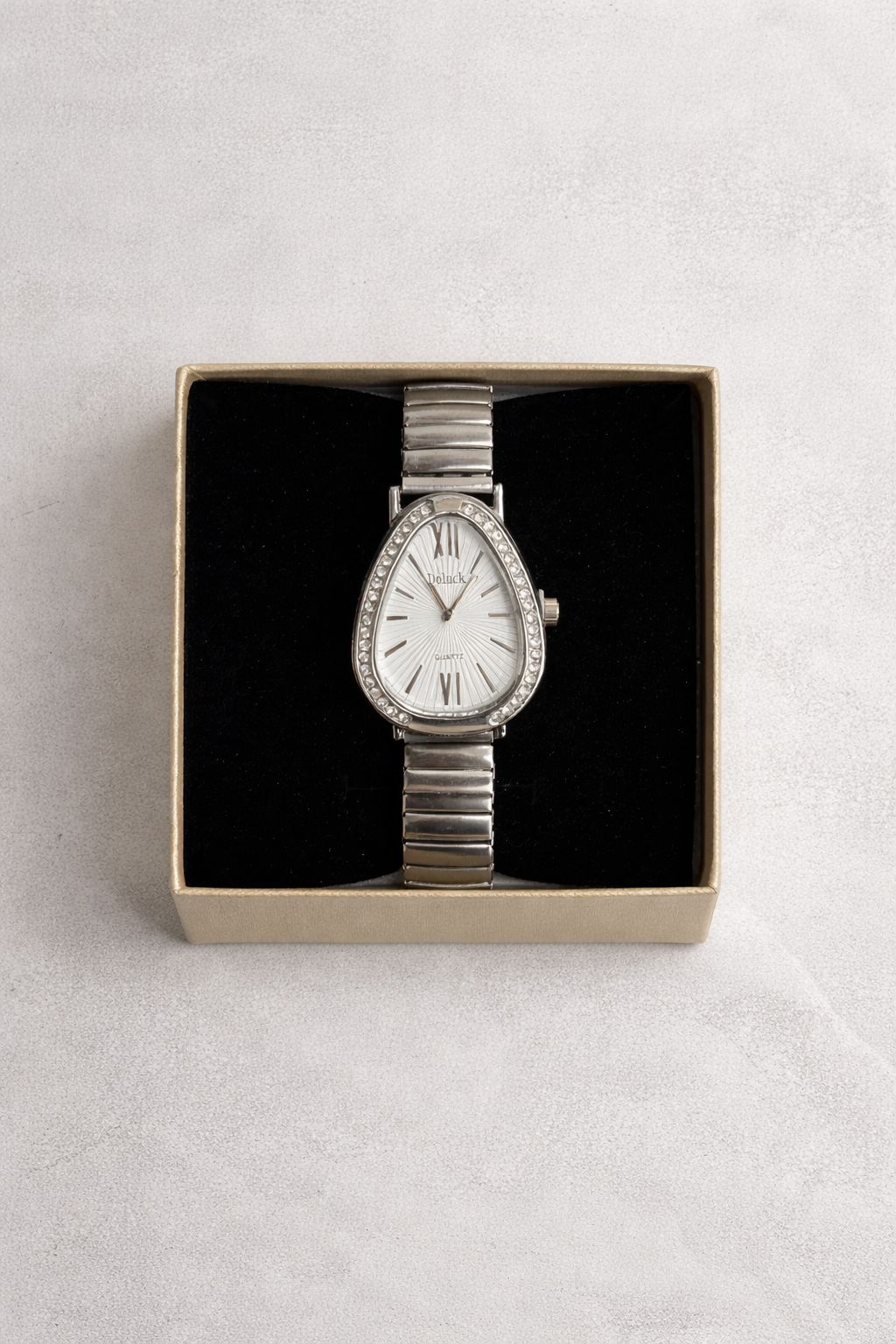 Relógio Lumière cravejado - Prata