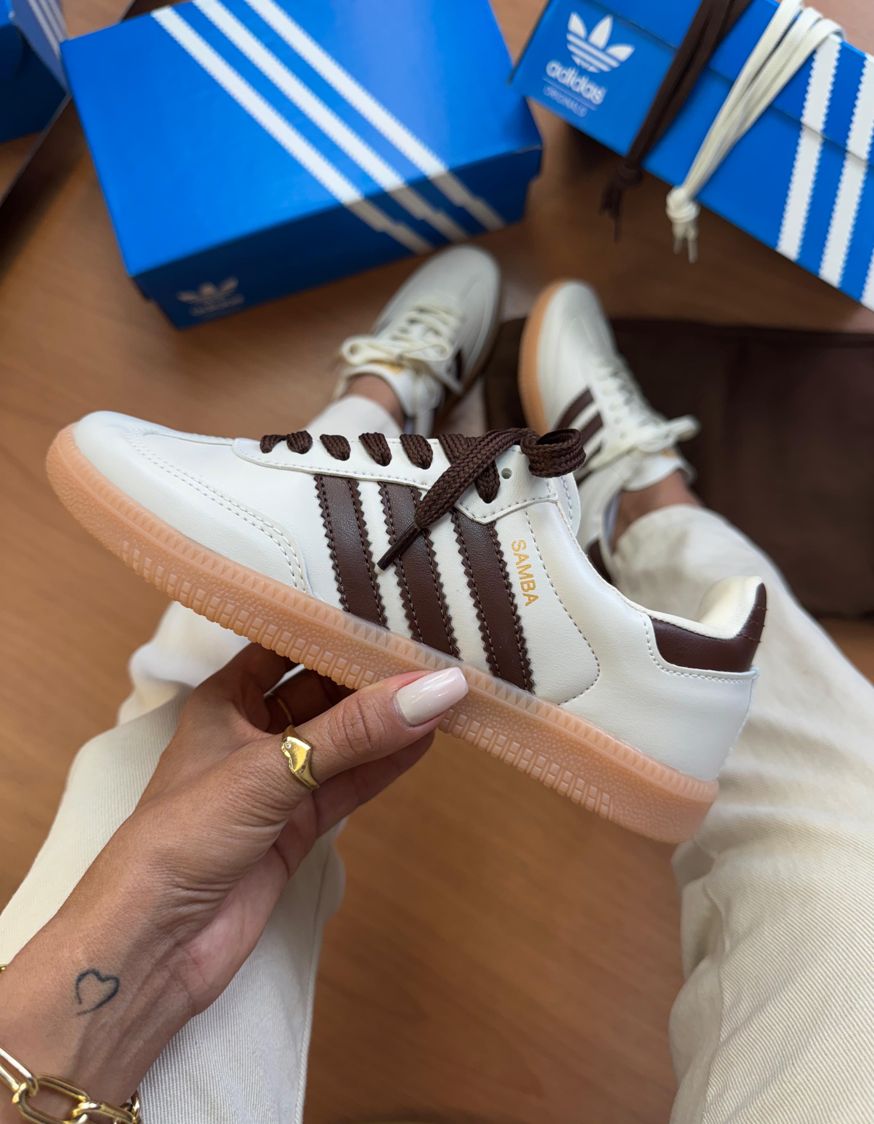 Adidas Samba Bege Café