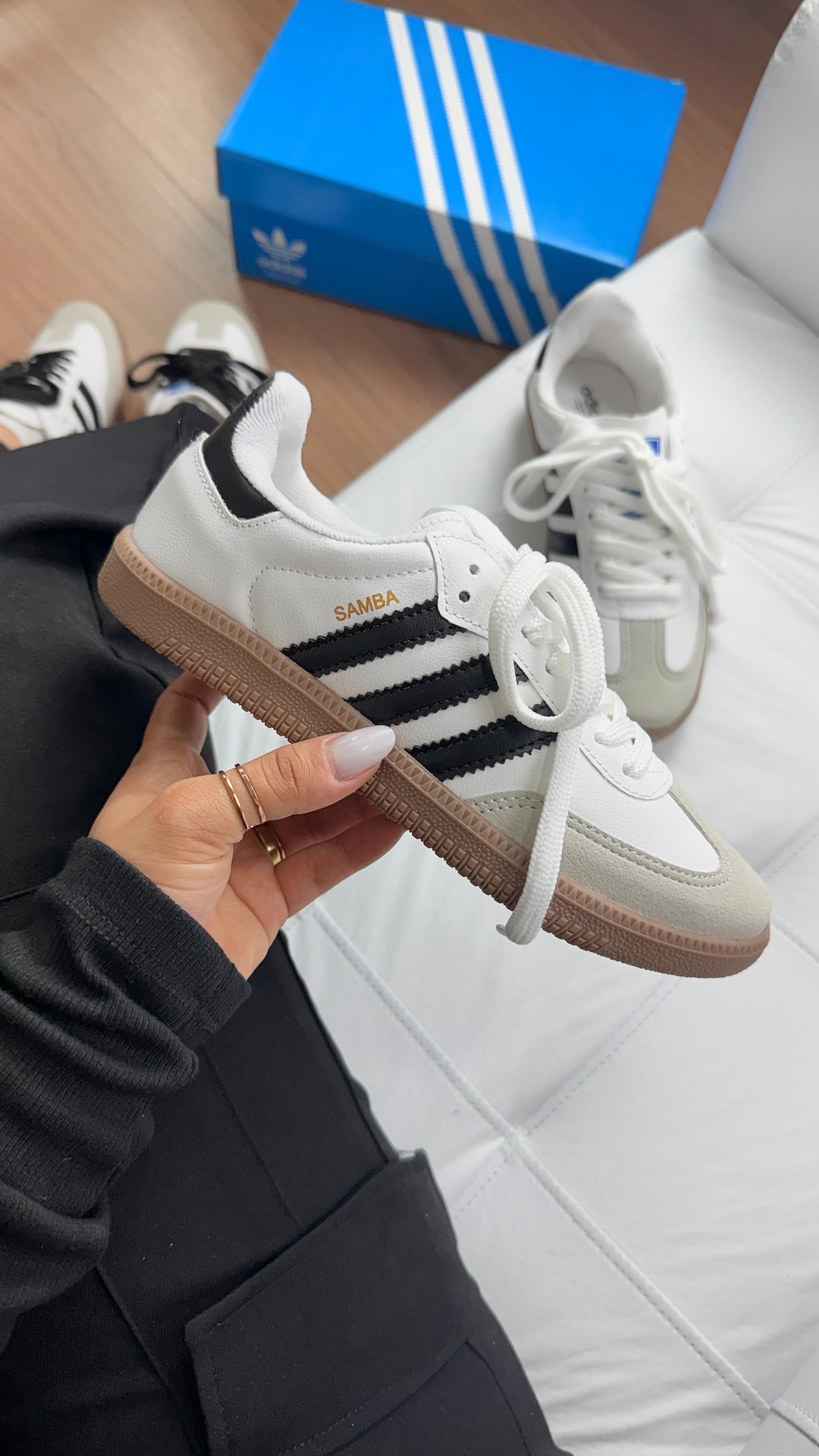 Adidas Samba Branco Preto OG