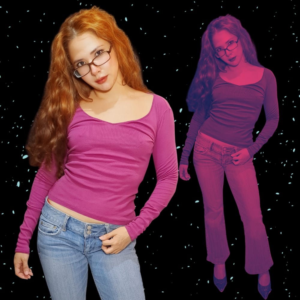 Blusa Manga Longa Canelada Rosa Colcci