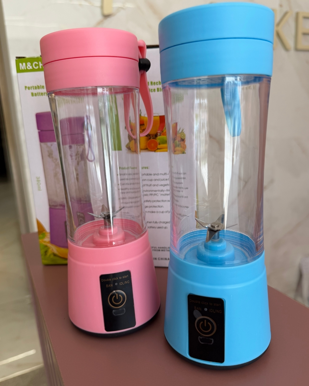 Mini Liquidificador Elétrico Portátil Recarregável