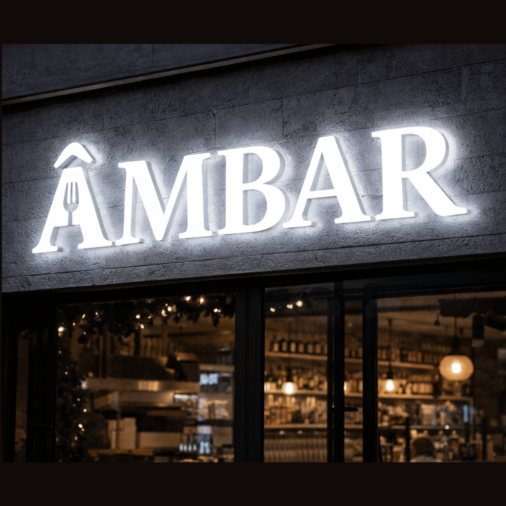 Logo Personalizada em Aço Galvanizado com LED | Letras Caixa Iluminadas para Fachadas Comerciais Sob Medida.