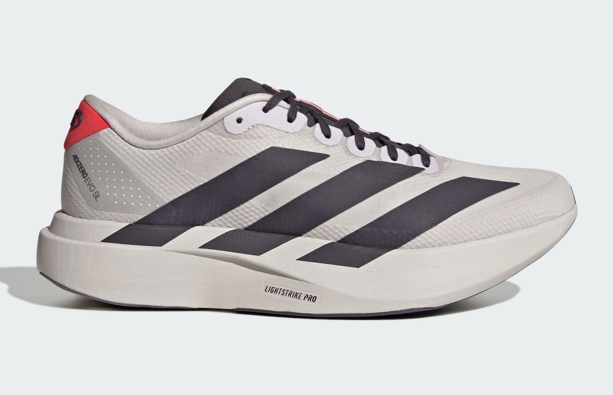 Tênis Audi x Adidas Adizero Evo SL Chalk Pearl Utility Black