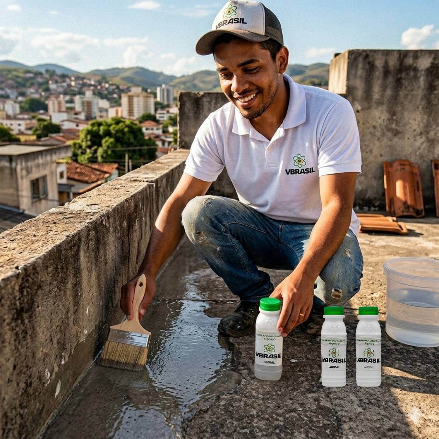 Kit 3 Impermeabilizante Líquido 300ml