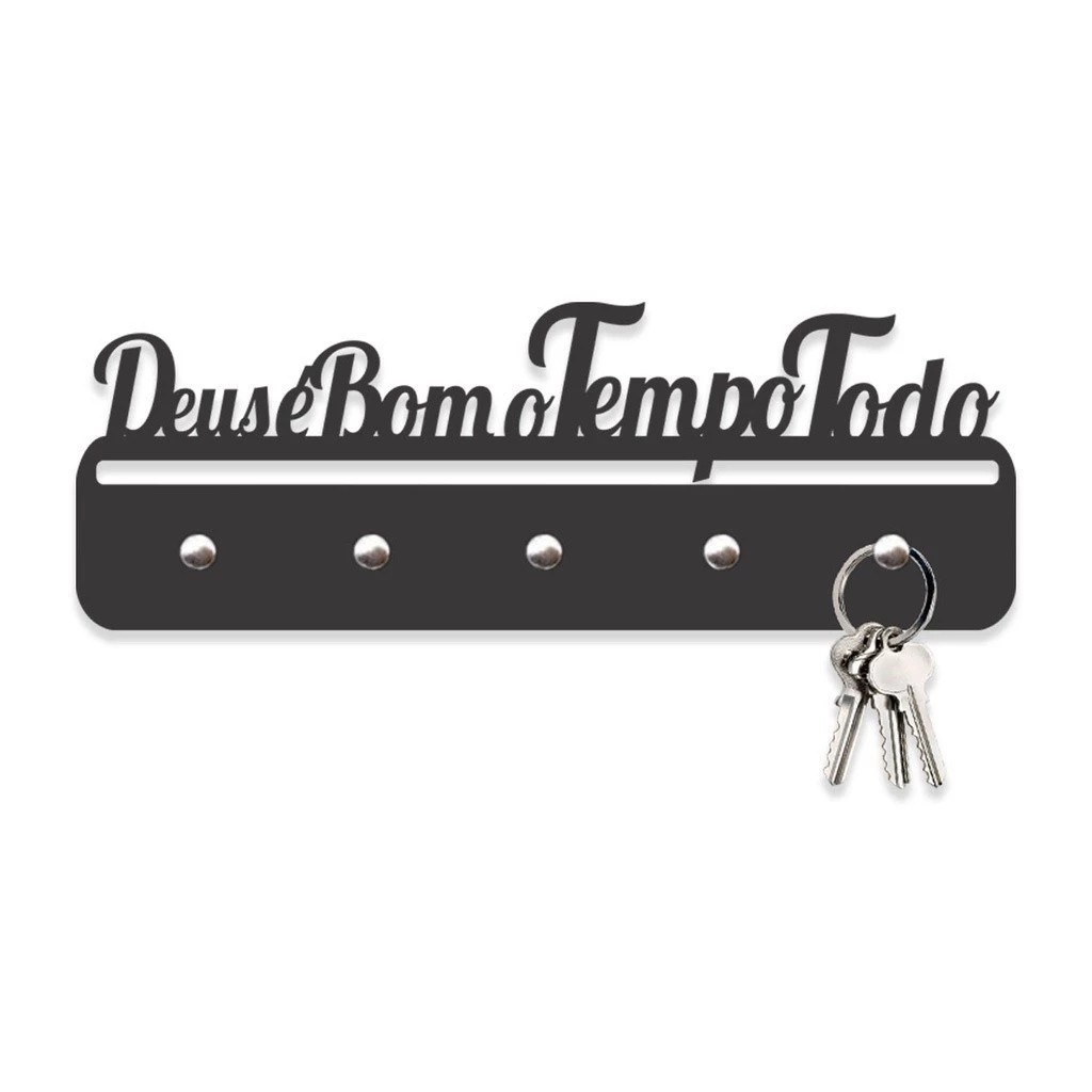 Kits 10 25 50 Un. Porta Chaves - Deus é bom 2