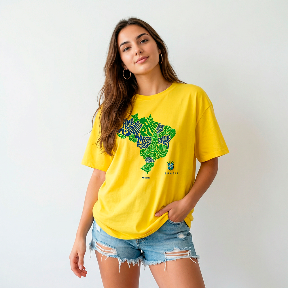 Camiseta Mapa Brasil F
