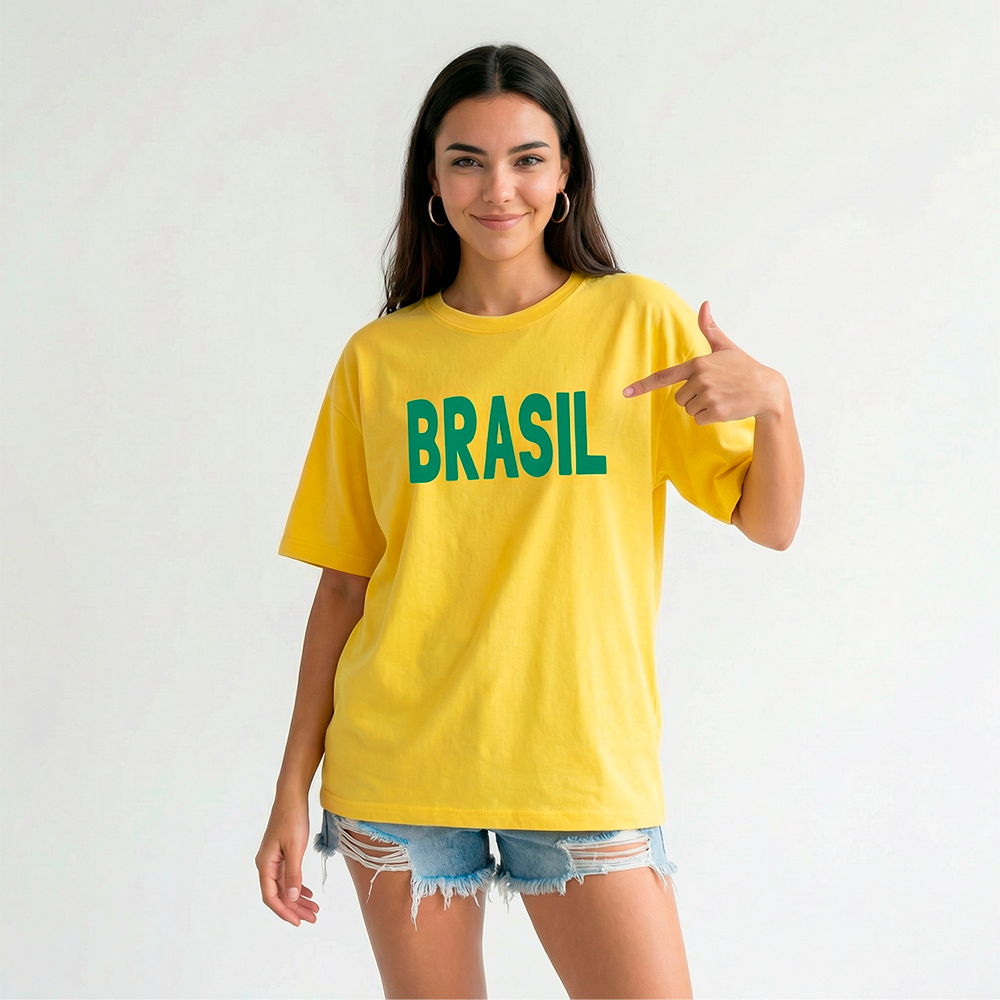 Camiseta Brasil Amarela