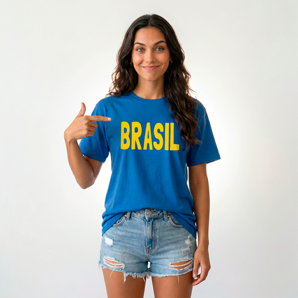 Camiseta Brasil Azul