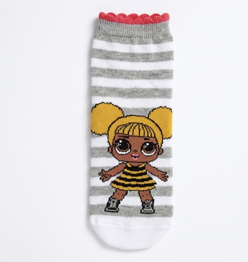Meia Infantil Algodão - Lol Surprise Listras