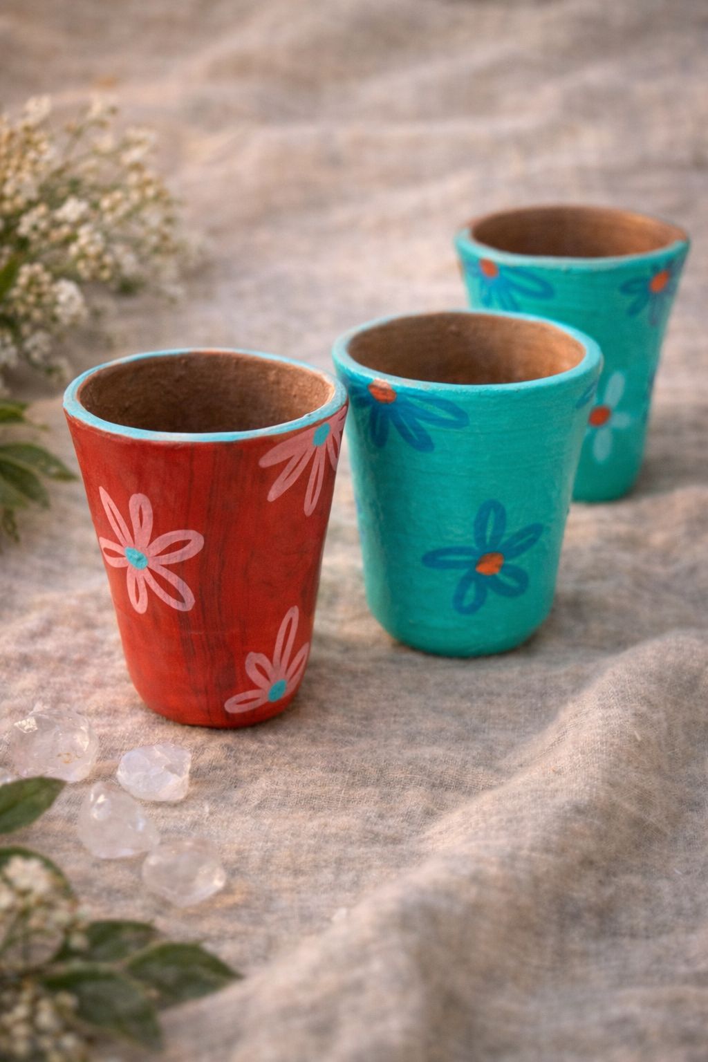 Copinhos Artesanais de Argila