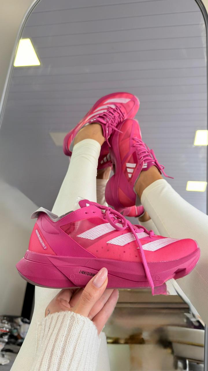 Tênis Adidas Adizero Pro 3 Pulse Feminino Pink   Leve, Confortável e Importado