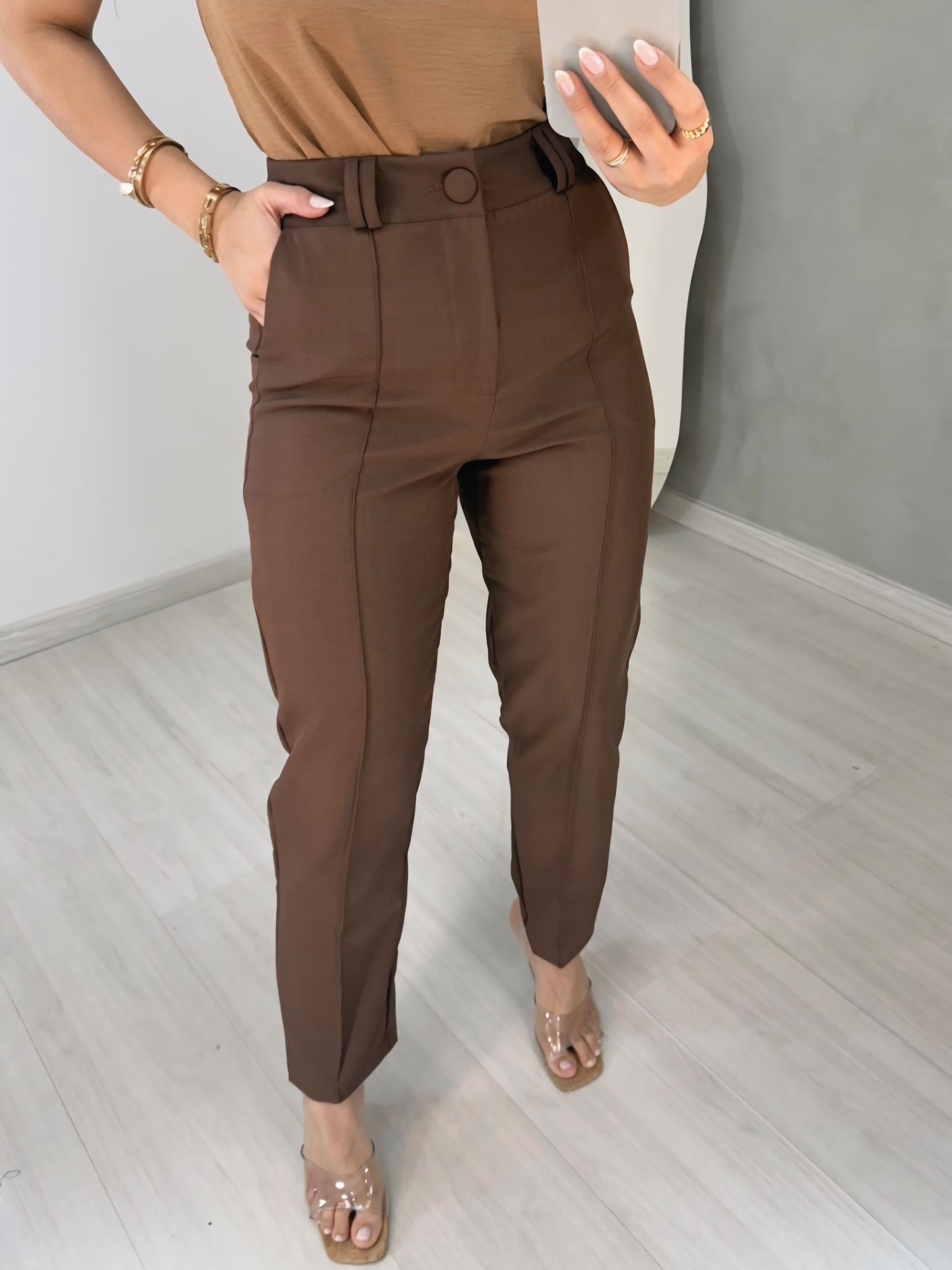 Calça Siena em tecido premium twill