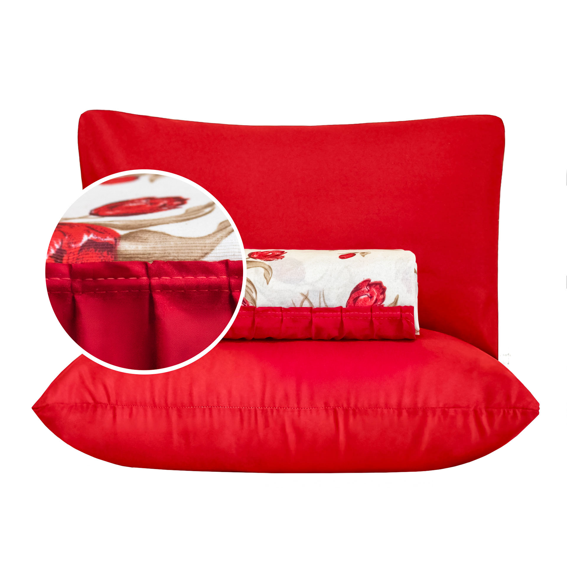 Colcha Casal 3 Peças Colcha Estampada Oxford com 2 Porta Travesseiros