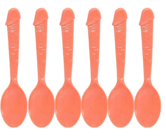 TALHERES DIVERTIDOS EM FORMATO DE PENIS