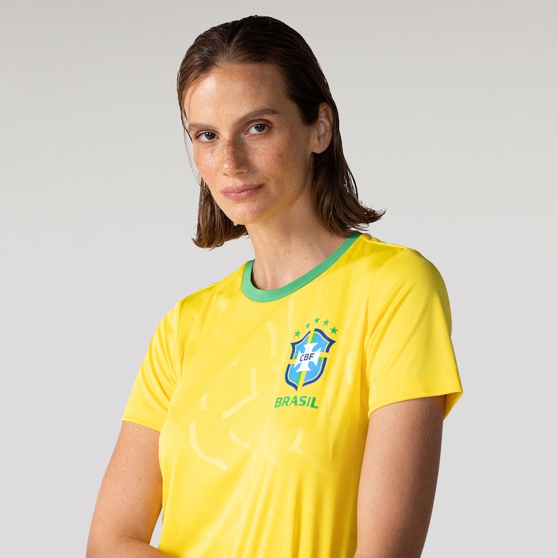 Camiseta da Seleção do Brasil CBF 26/27 Feminina Azul e Amarela