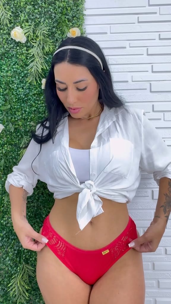 Calcinha Conforto Renda Tanga Calcinhas Lingerie Sensual Elástico