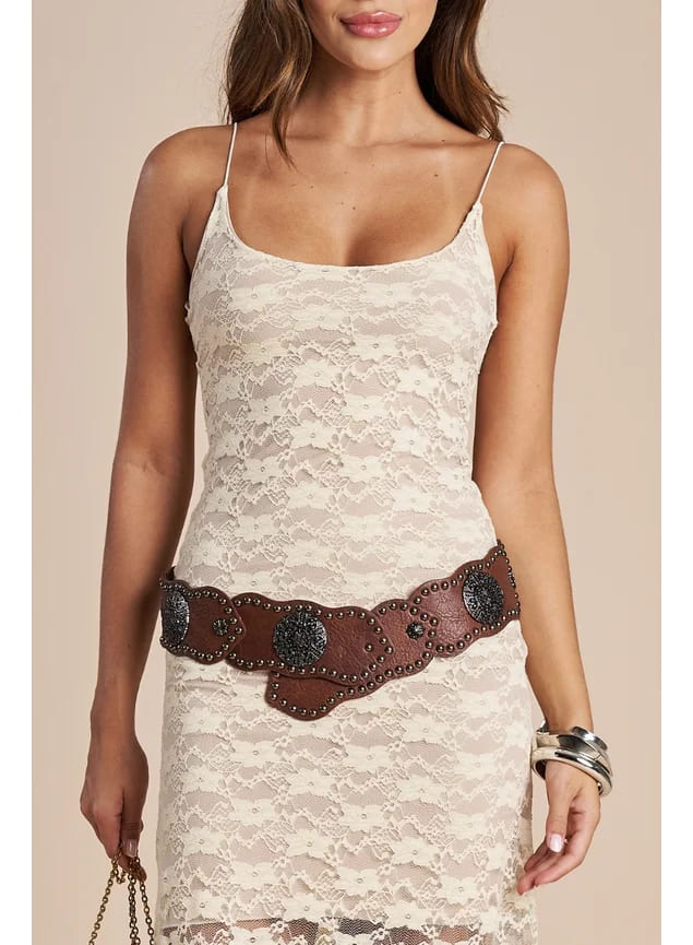 VESTIDO LONGO JOY DE RENDA CHAMPAGNE