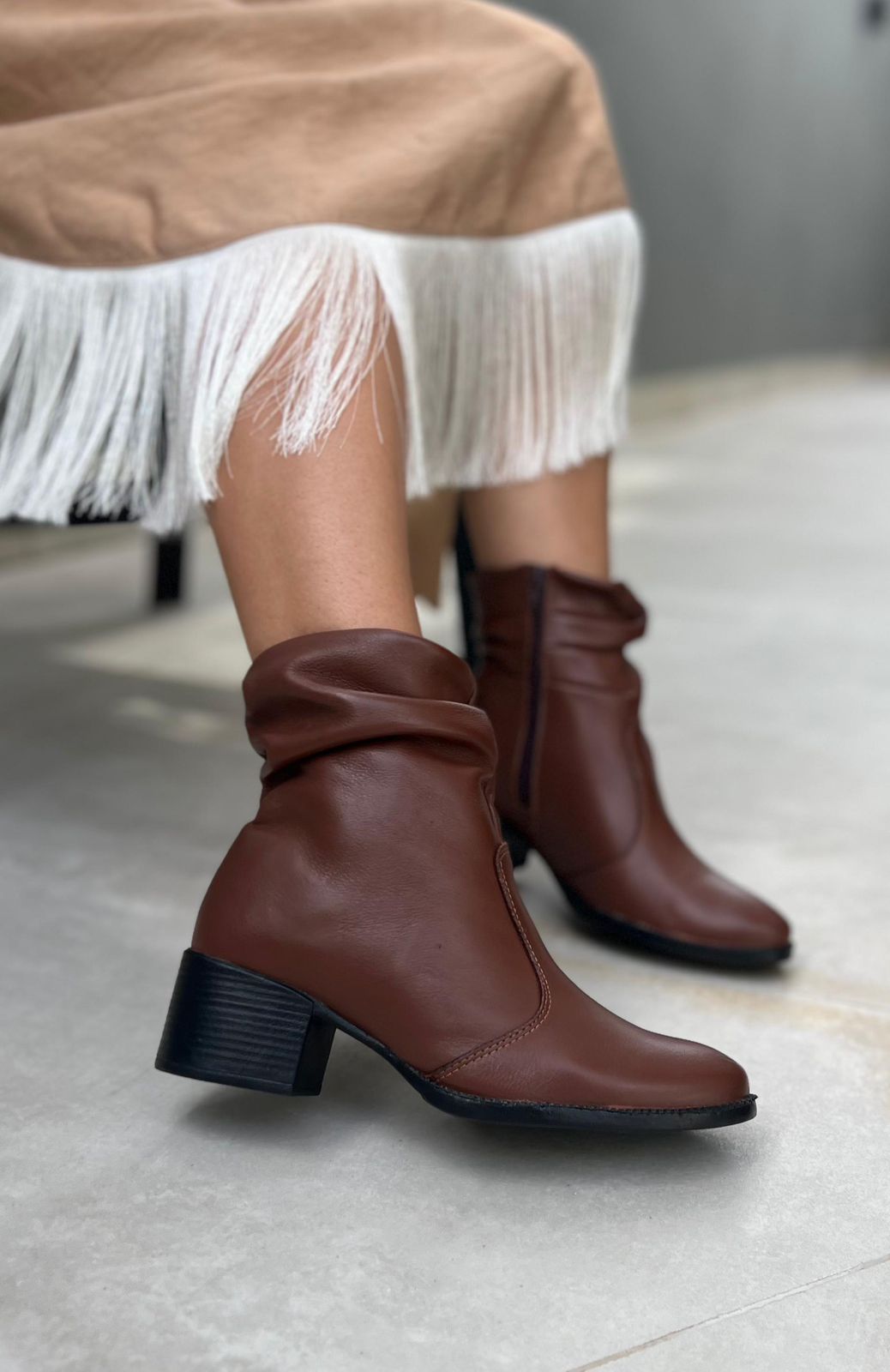 Bota Wood Em Couro Legítimo