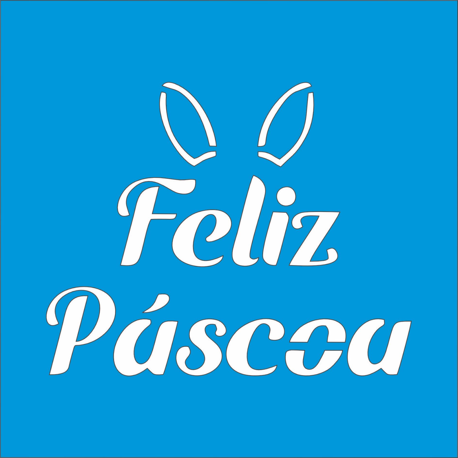 CÓD-STP115 FELIZ PÁSCOA 14X14