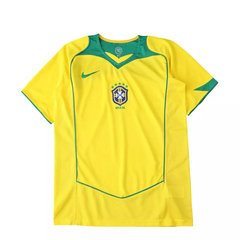 Camisa Retrô Brasil Amarela Total 90
