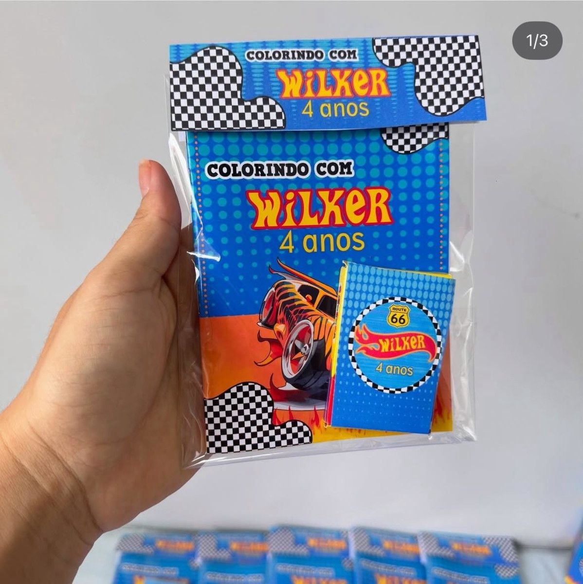 Kit Livrinhos de Colorir Personalizados - Hot Wheels