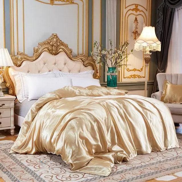 Conjunto de Roupas de Cama de Cetim - 4 Unidades Super Soft