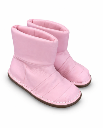 Bota Puff Couro Doce