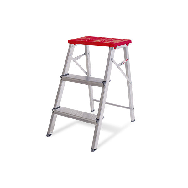 Escada Banqueta de Alumínio 3 Degraus 0,65m 120kg   Reisam