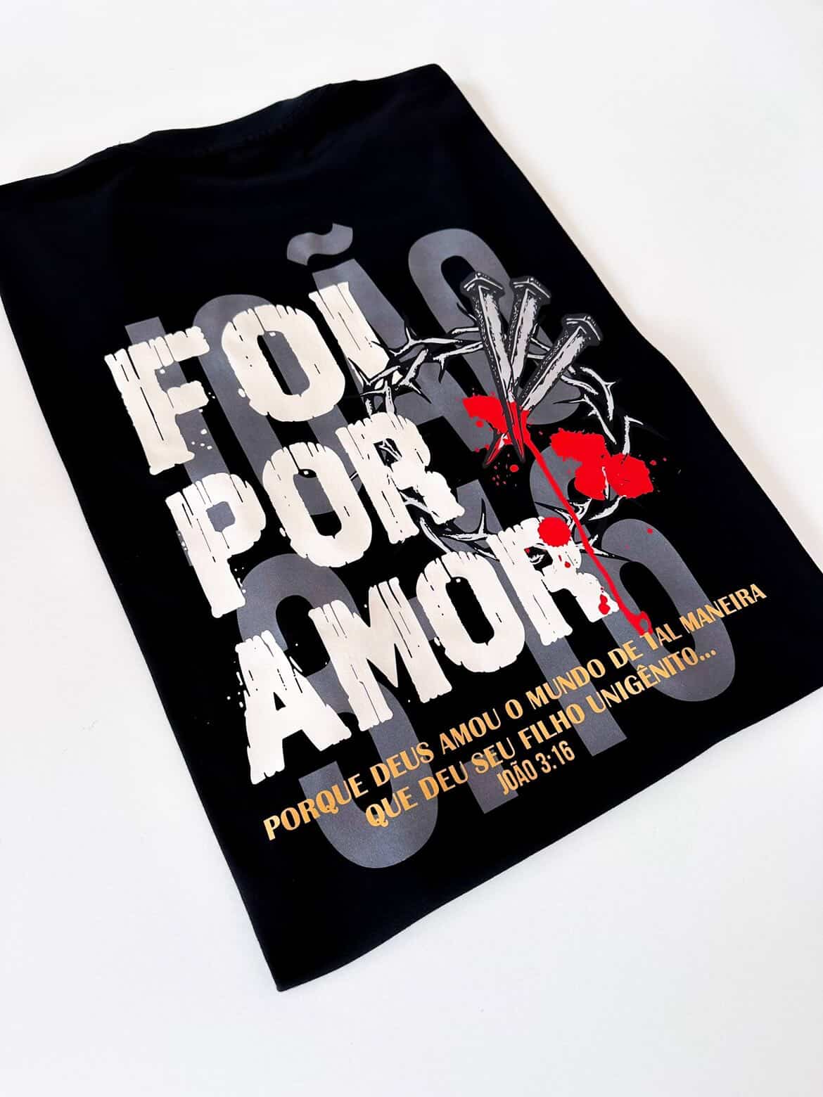 OVERSIZED - FOI POR AMOR - COR PRETO.