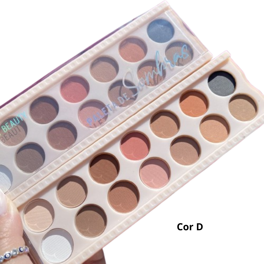 Paleta de sombras 14 cores- Sarah´s Beauty
