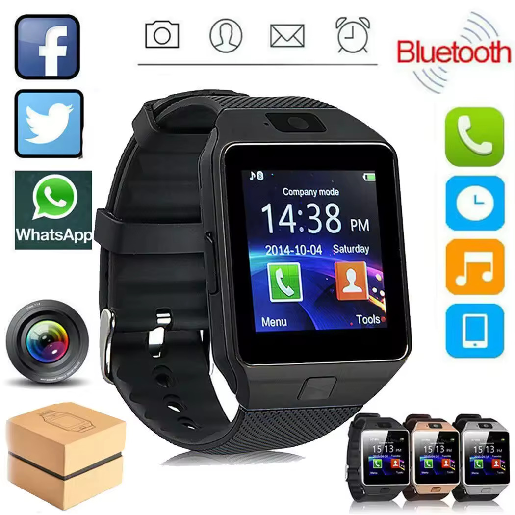 Smartwatch DZ09 Original Com Câmera Chip Faz Ligação Android iOS