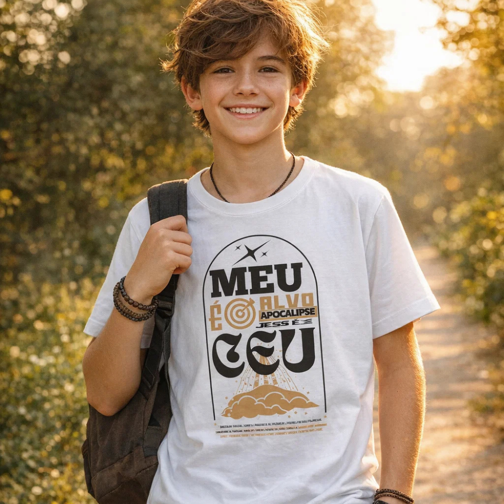 Camiseta Meu Alvo é o Céu | Coleção Declare e Profetize