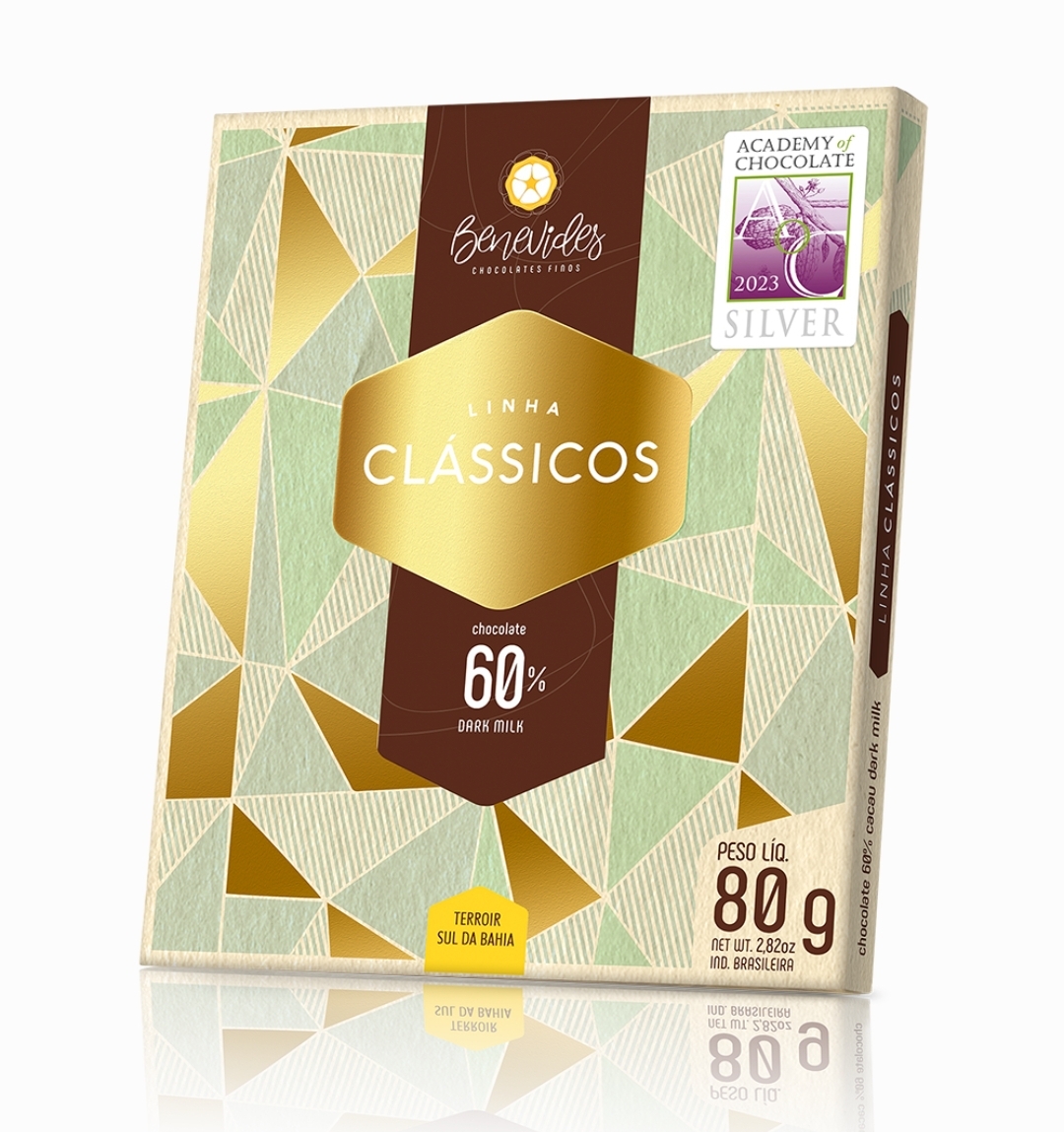 Chocolate Dark Milk 60% Cacau - Benevides Clássicos 80g