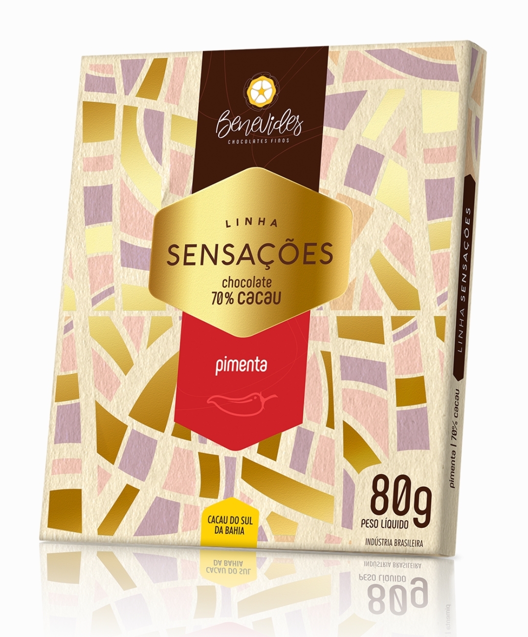 Chocolate Pimenta 70% Cacau - Benevides Sensações 80g