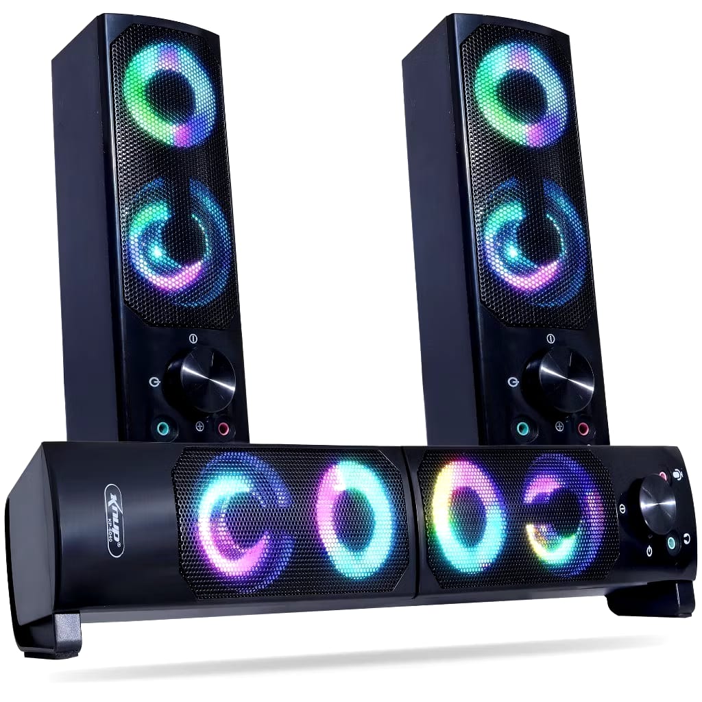 Últimos dias de promoção Ivan Point Store Caixa de Som SoundBar Pc Gamer Subwoofer P2 Led Rgb Pc Notebook Celular Tablet